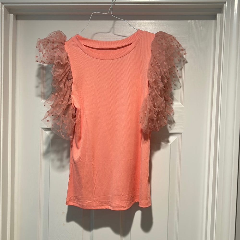 TooiTbb Womens Ruffle Short Sleeve T Shirts